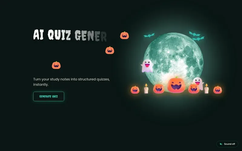 Screenshot of the Examina homepage